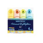 Writech W-8154 Astronot Pastel Renkler 4'lü Fosforlu Kalem Seti