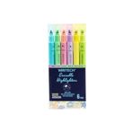 Writech W-822 Silinebilir Pastel 6 Renk Fosforlu Kalem