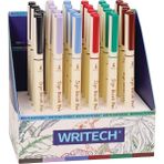 Wrıtech W-827 Fırça Tip 6 Renk Keçeli Kalem - 24'Lü Set