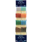 Wrıtech W-827 Fırça Tip 8 Renk Keçeli Kalem - 120'Li Stand