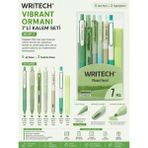 Writech W-Vf-7 Vibrant Ormanı Kalem Seti Yeşil 7’li Paket - Standart