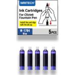 Writech Wrıtech W-1784 Dolma Kalem Mürekkebi Mavi - 5’li Kutu - 00-Siyah - yok