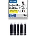 Writech Wrıtech W-1784 Dolma Kalem Mürekkebi Siyah - 5’li Kutu - 00-Siyah - yok