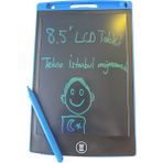 Writing Tablet LCD 8.5 Inç Dijital Kalemli Çizim Yazı Tahtası Grafik Not Yazma Çizim Tableti Mavi