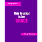 Writings Remain Words fly away: This journal is for GRACE Daughter,Mother ,Sister,Aunt,Friend,Teacher,Notebook Sketchbook,Wirebound Memo,Double-Sided ... Lined Half Unlined Paper,Hardcover Sketchbook