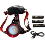 WS-2080 Hareket Sensörlü 40 Watt Kafa Lambası - Siyah