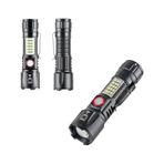 Ws-2828 Ultra Usb Şarjlı Polis El Feneri, Bekçi, Asker El Feneri Kırmızı Mavi Çakarlı 1000 L 1 Ws-2828 Ultra Usb Şarjlı Polis El Feneri, Bekçi, Asker El Feneri Kırmızı Mavi Çakarlı 1000 L Siyah