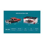 WS-598 Model Kırmızı Taşınabilir Klasik Araba Kablosuz Bluetooth Hoparlör 10 W Ses Kalitesi