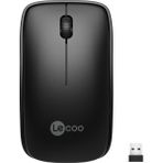 WS208 Kablosuz 1200DPI 3 Tuşlu Sessiz Pc, Mac, Dizüstü Bilgisayar Için, USB Mini Alıcı ile Optik Mouse Siyah
