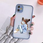 WSDSM Süper Anne Baba Sert Telefon Kılıfı iphone 15 14 12 13 SE2 Bebek Kız Moda Aile kapak Iphone 11 Pro Max X XS XR 7 8 Artı, gri MOM 3, iPhone 12 için