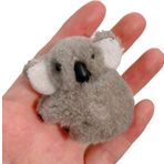 WsjiaboFux Gri Peluş Koala Saç Klipleri, Sevimli Doldurulmuş Saç Pençe Patlama Klip At Kuyruğu Dekor Karikatür Firkete Mini Saç Çene Tokaları Kızlar için Kadın Şapkalar Klipler ve Tokalar Saç Aksesuarları