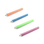 WsjiaboFux Rastgele Renk Kuş Levrek Standı Oyuncak Ahşap Papağan Levrek Standı Taşlama Pençe Çubukları Parakeets Finches Parakeet Oyuncaklar, Kuş Kafesi Aksesuarları, Kuş Tünekleri için Zımparalanmış Yüzey Kafes