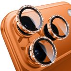 WSKEN iPhone 17 Pro Max/iPhone 17 Pro için Kamera Koruması - 9H Sertlik Çizilmeye Dayanıklı Kabarcık Olmaz, HD Sertleştirilmiş Kamera Metal Cam Panzer Koruma Cam Ekran Koruyucu Folyo, Sparkle Diamond