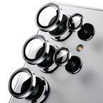 WSKEN Samsung Galaxy S24 Ultra 5G Kamera Lens Koruyucu, [Orijinal Çekimi Tutun] Kırılmaz 9H Temperli Cam Kamera Ekran Koruyucu Metal Halka Kapak Film Aksesuarları
