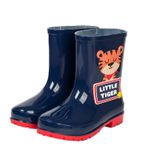 WSLCN Erkek ve Kız Çocuklar için Yağmur Botları, Su Geçirmez Kaymaz Çocuk Dış Mekan Wellies Kauçuk Yağmur Ayakkabıları (Lacivert, 12,5/13 UK Çocuk)