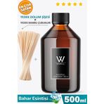 WSMELL Bahar Esintisi Clean Room 500 ml Oda Kokusu Yedek Dolum Şişesi Ekonomik Koku Giderici 25 Ad Çubuk