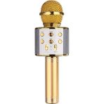 Wster WS-858 Gold Bluetooth Karaoke Mikrofon Yüksek Ses Kalitesi ile Profesyonel Kullanım İçin Tasarlandı