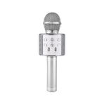 Wster Ws-858 Gümüş Renkli Bluetooth Hoparlörlü Karaoke Mikrofon Özellikli Kablosuz