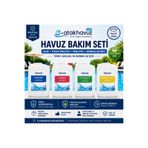 WTR e-atakhavuz-SELENOİD Havuz Bakım Seti Sıvı Klor(25kg) +Sıvı Ph Düşürücü (25kg) +Yosun Önleyici (10lt)+Parlatıcı (10lt)