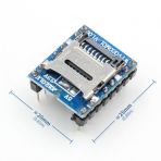 Wtv020 Mini Mp3 Wav Player Modulu Micro Sd 1G Tf Kart Ses Muzik Calma Karti16 Bit Pwm Dac 3W
