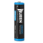 Wuben 18650 3.7 V 2600 Mah Şarjlı Pil