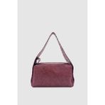 Wuclo Vogia Sabit Askılı Zımba Detaylı Omuz Çantası Bordo - 30 x 15 x 9 cm