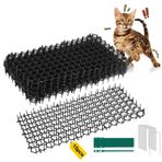 WuGU Tappetino Repellent per Gatti 20 x 40 cm, 15 adet kedi kovucu mat, çivili hayvan kovucu, kedi kovucu, kedi korkuluğu, bahçe, kedi korkuluğu, iç mekan, dış mekan çiçek tarhı, evcil hayvan çiti