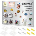 Wukong Manyetik tahta, A3 42 x 30 cm mıknatıslı alüminyum çerçeve, manyetik beyaz tahta, çizilmeye karşı dayanıklı, paslanmaz çelik, kendinden yapışkanlı, manyetik çerçeve, yazı tahtası, ofis, mutfak,