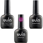 Wula Nailsoul Kalıcı Oje Kurutucu Set 10ML - Top Coat - Primer - Base Coat