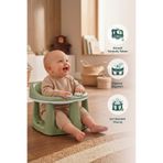 Wumboo Bebek Banyo Oturağı - Mama Oturağı Vakum Tabanlı Bebek Oturağı Yeşil