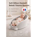Wumboo Soft Bebek Küveti – Sünger Hediyel Soft Fileli Bebek Yıkama Banyo Küveti Bebek Banyo Oturağı