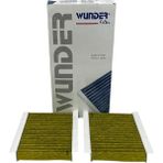 Wunder Alfa Romeo 156 2001-2005 Çiftli Karbonlu Polen Filtresi - Gri