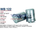Wunder Wb122 Mazot Filtresi - Volkswagen Polo Iv 1.4 Tdı Y.m Uyumlu