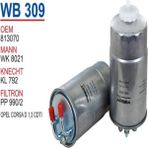 Wunder Wb309 Mazot Filtresi - Opel Corsa D (1.3) Euro 5 Uyumlu
