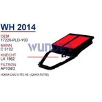WUNDER WH2014 HAVA FİLTRESİ - HONDA CiViC V-TEC HB - (ÇANTA FiLTR
