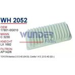 WUNDER WH2052 HAVA FİLTRESİ - TOYOTA Corolla Uyumlu - AVENSiS D4D DiESEL