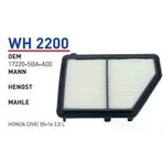 WUNDER WH2200 HAVA FİLTRESİ - HONDA CİVİC 05-16 2,0 L