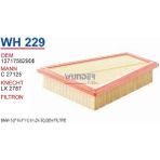 Wunder WH229 Hava Filtresi - Bmw 5 [F10-F11] X1 - Z4 Uyumlu Üçgen Filtre Benzinli