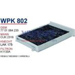 Wunder Wpk802 Polen Filtresi - Renault Megane Uyumlu