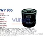 WUNDER WY905 YAĞ FİLTRESİ - TOYOTA Corolla Uyumlu-YARiS-RAV 4-AURiS-AVEN