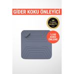 WUNİT Kötü Koku & Böcek Önleyici Silikon Mat Gider Kapağı Banyo Mutfak Lavabo Balkon Tıpası GRİ PRE QUA