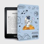 WunM Studio CE E-Kitap Okuyucu Kılıfı için Kılıf, Kindle Oasis Kılıfı İnce Kılıf 7 inç Amazon Kindle Oasis Sürümü 2017 2019 9. 10. Nesil, Mavi Astronot, Mavi, Paperwhite4 10. Nesil için Hafif Koruyucu Kapak