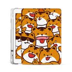 WunM Studio CE Kindle için kılıf, Kindle Touch 2014 (Kindle 7. nesil) için kılıf ereader ince koruyucu kılıf akıllı kılıf Wp63Gw-estetik doku yağlı boya tablo tam baskı kaplan, sarı, Dp75Sdi