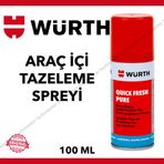 Würth 100 ml Kötü Koku Giderme Araç İçi Tazeleme Quick Fresh Sprey