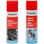 Würth 500 ml Motor Temizleyici ve 500 ml Fren Balata Spreyi Kolay Uygulama ile Profesyonel Sonuç