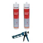 Würth Duşakabin Silikonu Beyaz 2li Set +Tabanca