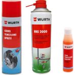 Würth Genel Bakım Seti - Balata Sprey - Hhs Yağlama 2000 - Cam Temizleme Sabunu