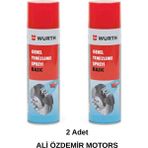 Würth Genel Temizleme Spreyi Basic, Fren Balata Temizleme Spreyi, 2 Adet