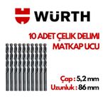 Würth Hss Metal Matkap Ucu 10 Adet 5.2Mm Çapında