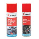Würth Motor Temizleyici+Araç Kokpit Temizleme ve Bakım Spreyi